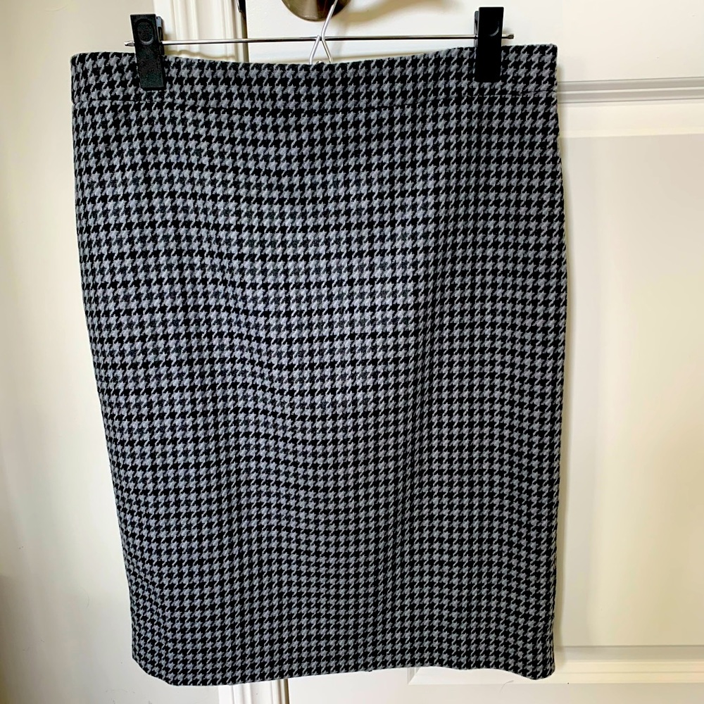 J. Crew Houndstooth Skirt